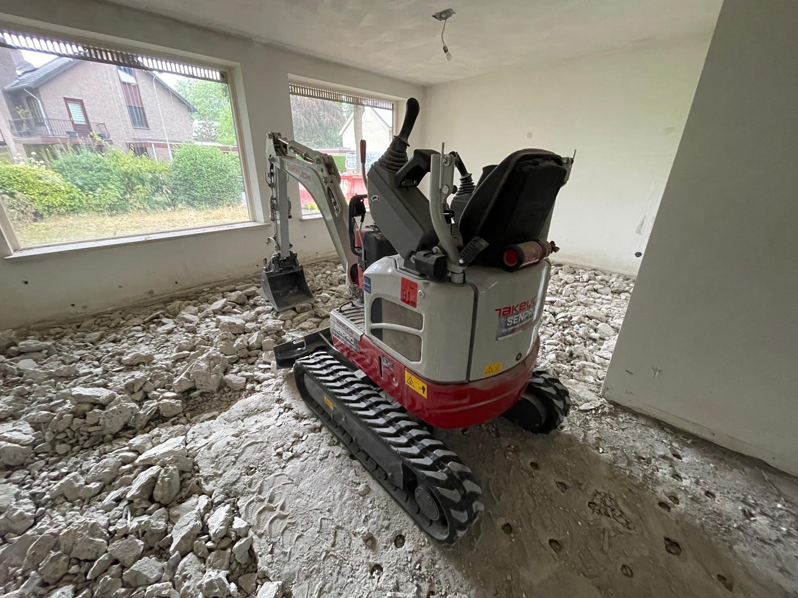 Vloeruitbraak tijdens renovatie